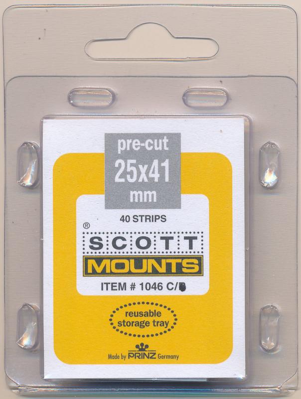 Prinz Scott Stamp Mounts Size 25/41 CLEAR Pack of 40