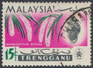  Trengganu  Malaya  SC#  91  Used   Flowers  see details & scans