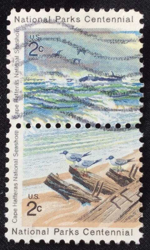 US #1448/1450 Used pair Cape Hatteras