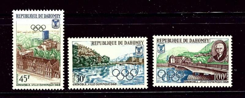 Dahomey 241-43 MNH 1967 Olympics