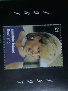 SCOTLAND STAMP- 1997-PRINCESS OF WALES- DIANA WITH THE PURPLE DRESS-MINT-NH  S/S