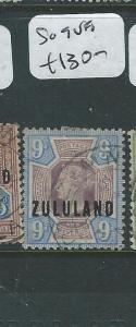 ZULULAND (P3112B) QV ON GB 9D  SG 9  VFU 