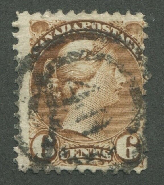CANADA #39 USED SMALL QUEEN 2-RING NUMERAL CANCEL 40