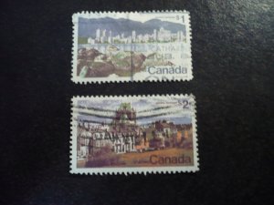 Stamps - Canada - Scott# 599-600 - Used Set of 2 Stamps