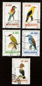 Moldova #75-79 used