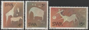 EDSROOM-17168 South West Africa 367-369 MNH 1974 Complete Rock Carvings