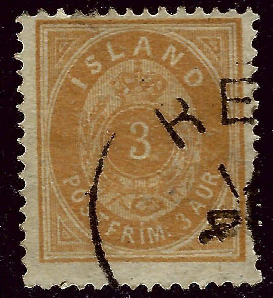 Iceland SC#15 Used hh F-VF...Worth a Close Look!!