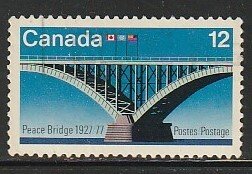 1977 Canada - Sc 737 - used VF - 1 single - Peace Bridge