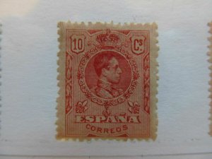 Spain España Spain 1909-17 Medallion 10c Fine MH* Linear Perf A5P4F67-