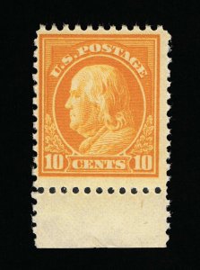 EXCEPTIONAL GENUINE SCOTT #510 F-VF MINT OG NH 1917 PERF-11 ORANGE YELLOW #16467