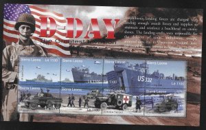 Sierra Leone 2723 60th D-Day m/s MNH