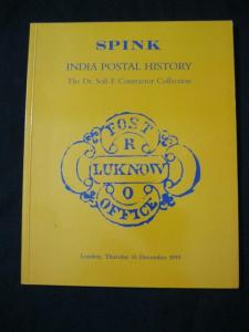 SPINK AUCTION CATALOGUE 1999 INDIA POSTAL HISTORY THE 'Dr CONTRACTOR' COLLECTION