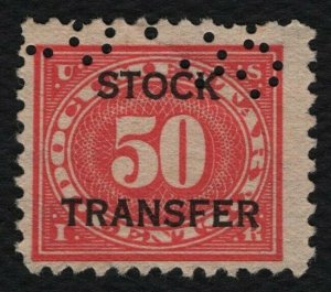 #RD9 50c Stock Transfer, Used [21] **ANY 5=FREE SHIPPING**