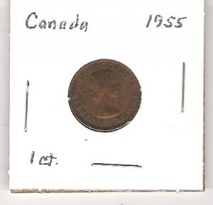 Canada 1955 - 1 cent