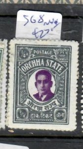 INDIA ORCHHA 1/4A   SG 8    MNH P0314C H