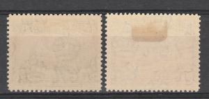 BRITISH GUIANA 1938 KGVI PICTORIAL 24C AND 60C