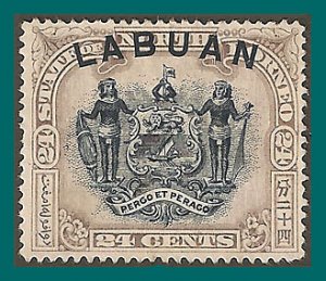 Labuan 1897 Arms, p15 mint  #82,SG97a