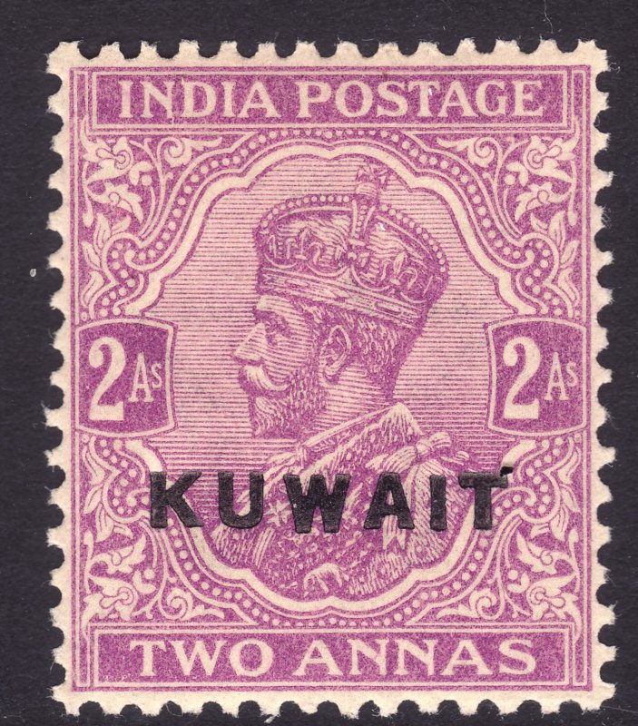 1923 - 1924 British Kuwait KGV 2 Anna Wmk 39 issue MNH Sc# 4 CV $8.50