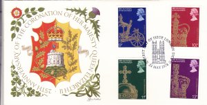 1978, Great Britain: 25th Anniv. Coronation Queen Elizabeth, FDC (S18732)