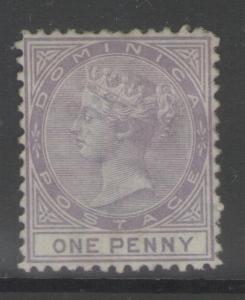 DOMINICA SG1 1874 1d LILAC UNUSED