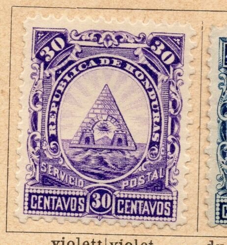 Honduras 1890 Early Issue Fine Mint Hinged 30c. NW-11878 