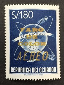 Ecuador 1964 #c422, Faro De Colon O/P Gold, MNH.