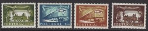 PORTUGAL SG1136/9 1956 CENTENARY OF PORTUGUESE RAILWAYS MNH