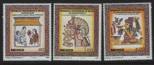 MEXICO, 1285-1287, MNH, 1982, PRE-HISPANIC ART TYPE OF 1980