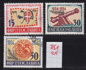 JUGOSLAVIA [1954] MiNr 0751 ex ( O/used ) [01]