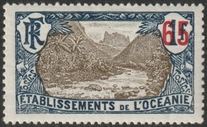 French Polynesia 1925 Sc 61 MH*