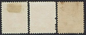 NEW BRUNSWICK 1860 QV CHALON 2C - ALL 3 SHADES NO GUM 