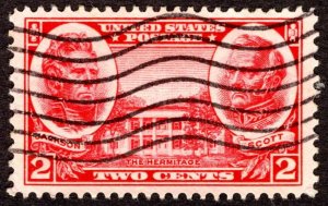 1937, US 2c, Jackson & Scott, Used, XF, Sc 786