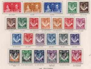 Northern Rhodesia George VI 1938 set lightly hinged.