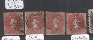 Chile SC 8 Lot of Four VFU (5dfu)