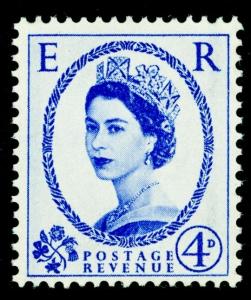 SG593, 4d ultramarine, M MINT.