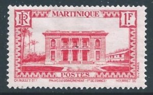 Martinique #158 MH 1fr Government Palace - Rose Red