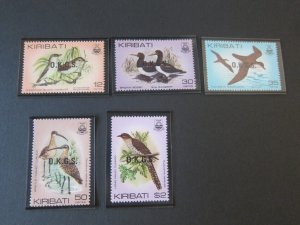 Kiribati 1983 Sc O16-O20 Bird set MNH