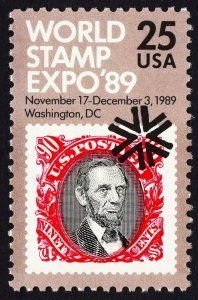 SCOTT  2410  STAMP EXPO  25¢  SINGLE  MNH  SHERWOOD STAMP