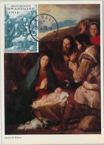 62827 - RWANDA - POSTAL HISTORY: MAXIMUM CARD 1971 - ART: Ribera 