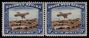 SOUTH WEST AFRICA GV SG86, 3d brown & blue, M MINT. Cat £29.