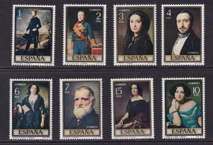 Spain   #2057-2064  MNH  1977  Madrazo portraits