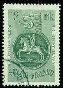 FINLAND #279 (363) 12mk Post Rider, used, VF, Scott $20.00