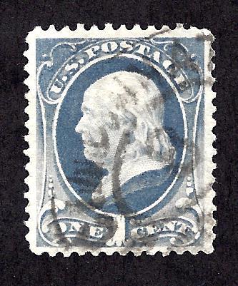 #206 Used... SCV $1.00... 8 numeric cancel... XF