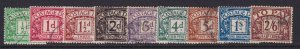 Great Britain, Scott J9-J17 (SG D9-D17), used