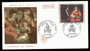 France 1966 Art, The Newborn FDC