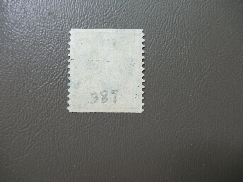 Item 041827 US 1¢ Franklin Coil Stamp #387 used CV $140