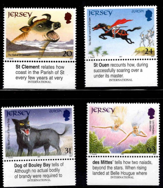 Jersey Scott 796-799 MNH** Europa 1996 Story and Legend set