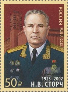 Russia Russland Russie 2023 WWII General Storch stamp MNH