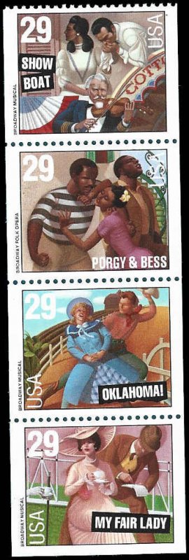 PCBstamps    US #2767/2770a Bk Pane $1.16(4x29c)Broadway Musical, MNH, (7)