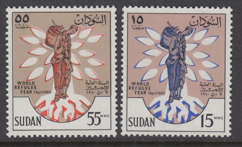 Sudan 128-129 MNH VF